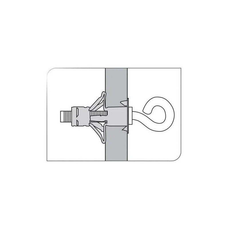 100 Pitons à Embase PAE0438 Métal M4x38mm Scell-It