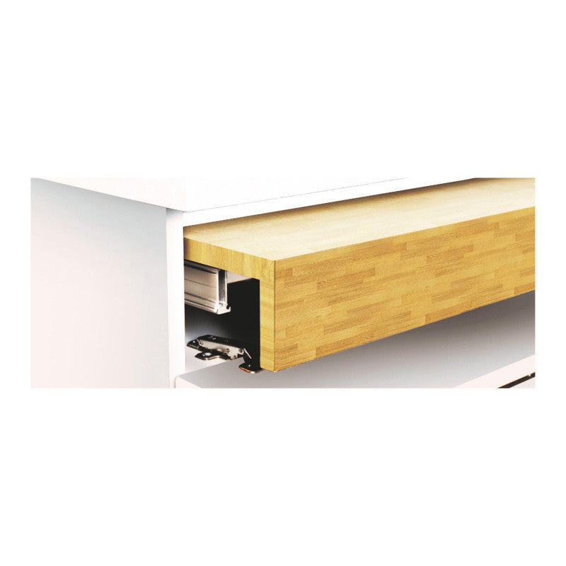 Coulisses Oplà Top 450-900mm Charge 40kg Inox Brossé 2045469 Emuca