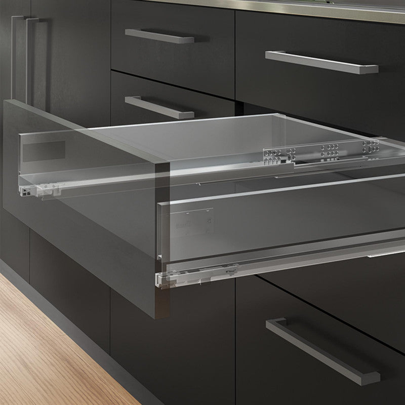 Emuca - Tiroir Extérieur Vertex 300x93mm Charge 40kg Acier Blanc - 3170212