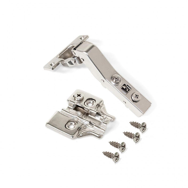  Emuca - Lot De 10 Charnières X91 Courbées 45° D35mm Acier Nickelé - 1011907