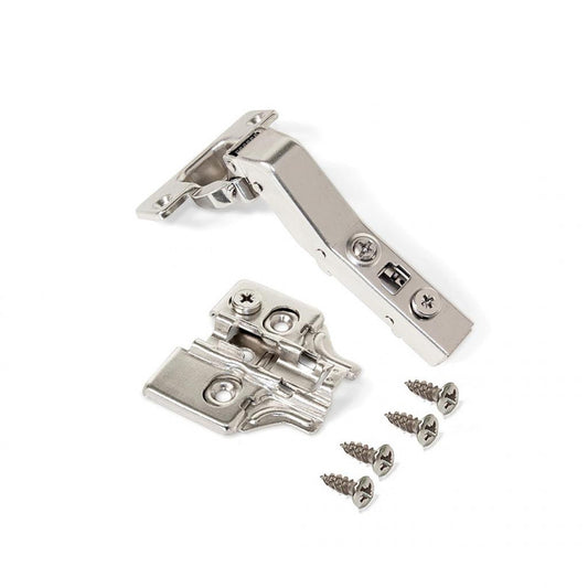  Emuca - Lot De 10 Charnières X91 Courbées 45° D35mm Acier Nickelé - 1011907