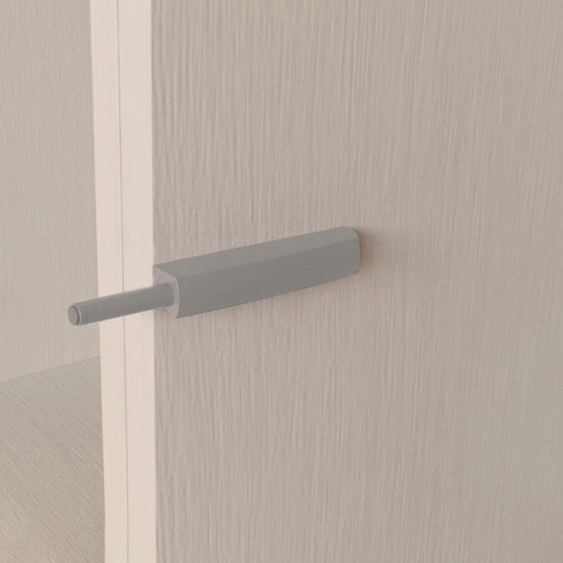  Emuca - Lot De 10 Ferme-portes Push Lite à Visser Sur L'armoire 80mm Plastique Gris - 1900421