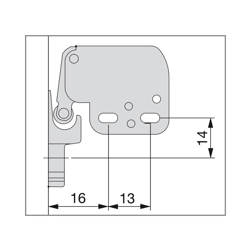  10 Fermeture Pour Meubles, Acier Et Plastique, Blanc