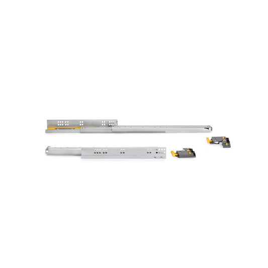  10 Paires De Coulisses Emuca Silver Profondeur 290mm Acier Zingué