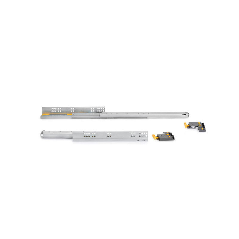  10 Paires De Coulisses Emuca Silver Profondeur 440mm Acier Zingué