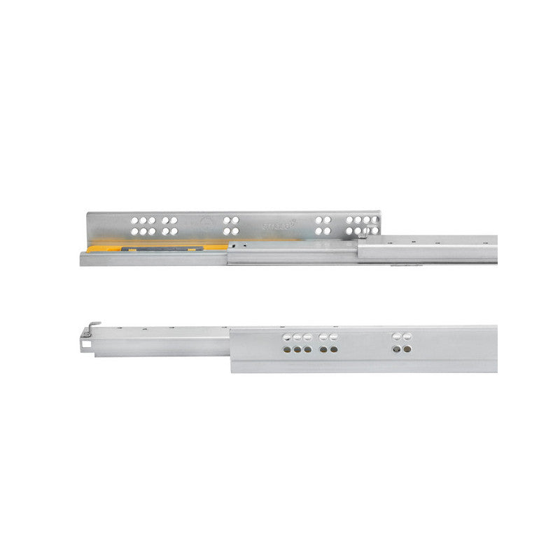  10 Paires De Coulisses Emuca Silver Profondeur 540mm Acier Zingué