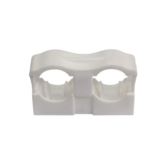  100 Colliers De Fixation Double Nicoll COLLCLIP® Pour Multicouche PVC Blanc