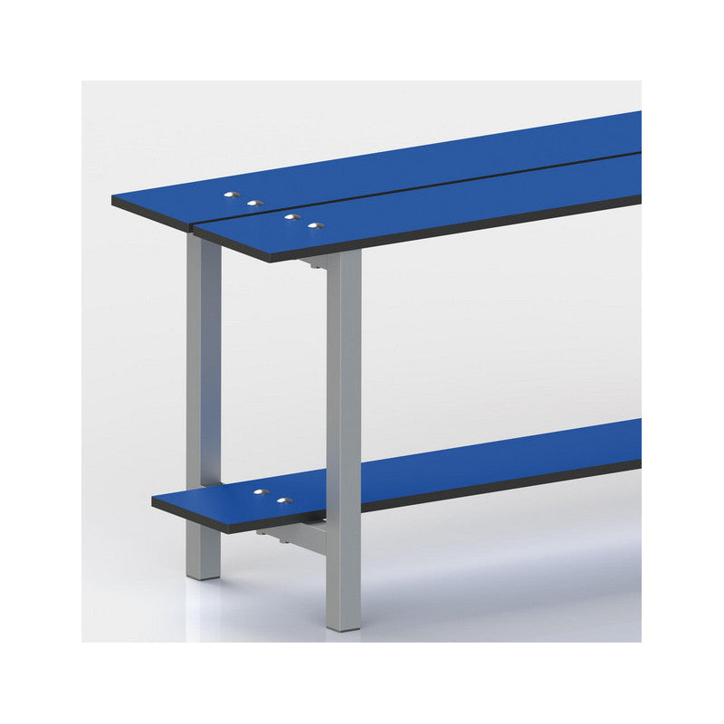  2 Pieds Pour Banc De Vestiaire Emuca Aluminium Anodisé Mat 468x330mm