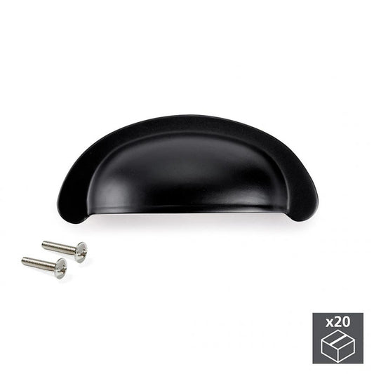 20 Poignées Pour Meuble Marrakech Entraxe 64 Mm Zamak Noir