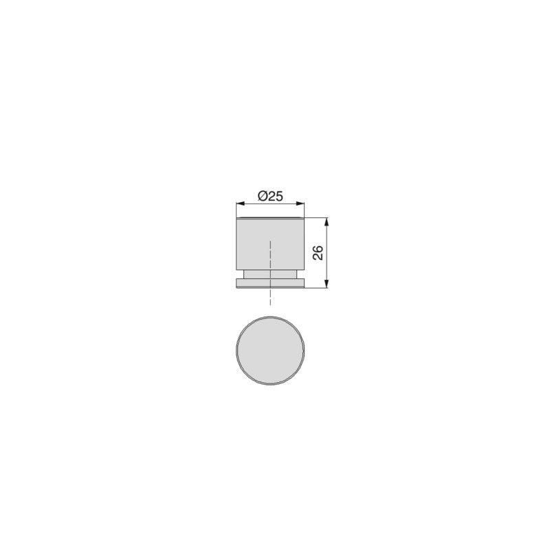  Emuca - 20 Poignées Pour Meubles Varadero D25x26mm Zamak Finition Or Ancien Avec Vis M4 - 9158655