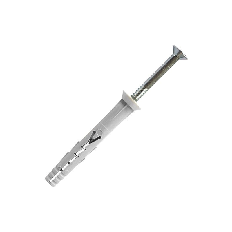  200 Chevilles à Frapper Nylon YZF6040 Tête Fraisée D6x40mm Scell-It