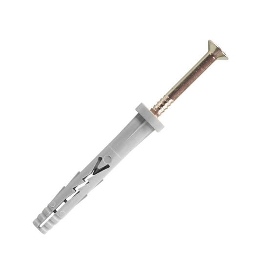  200 Pièces Cheville Frapper Nylon Inox A4 Tête Plate Diam 5x27mm A4-YZ