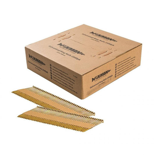 Silverline 2500 Clous Annelés Galvanisés 50 Mm X Diam 2,9 Mm