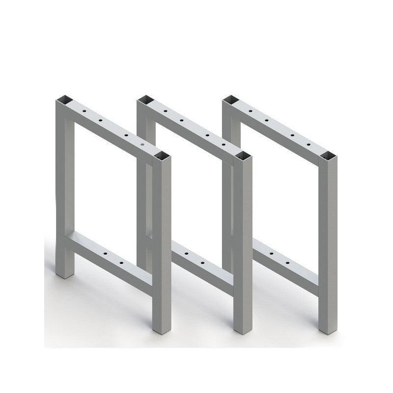  3 Pieds Pour Banc De Vestiaire Emuca Aluminium Anodisé Mat 468x330mm