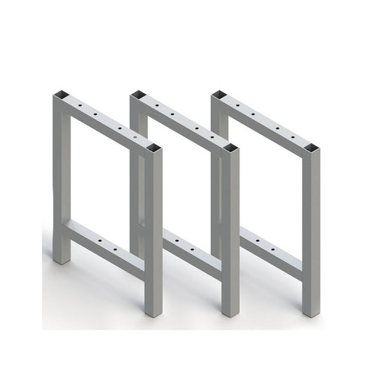  3 Pieds Pour Banc De Vestiaire Emuca Aluminium Anodisé Mat 468x330mm
