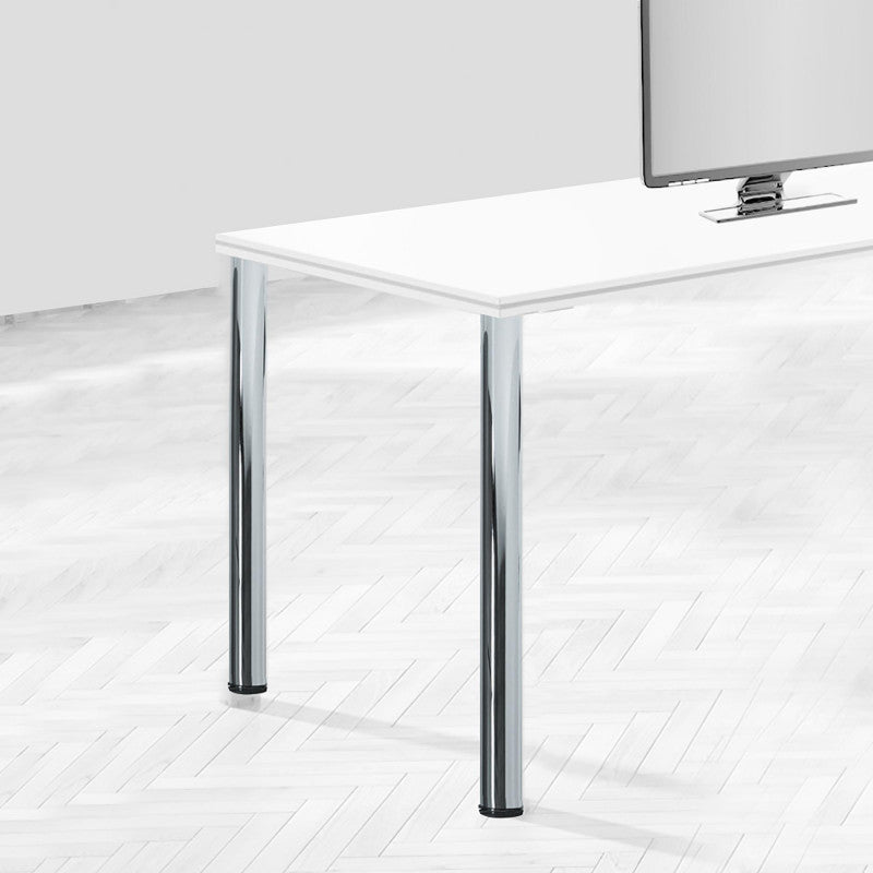  4 Pieds Pour Table D 60 Mm Réglable 830 850 Mm Acier Nickel Satiné