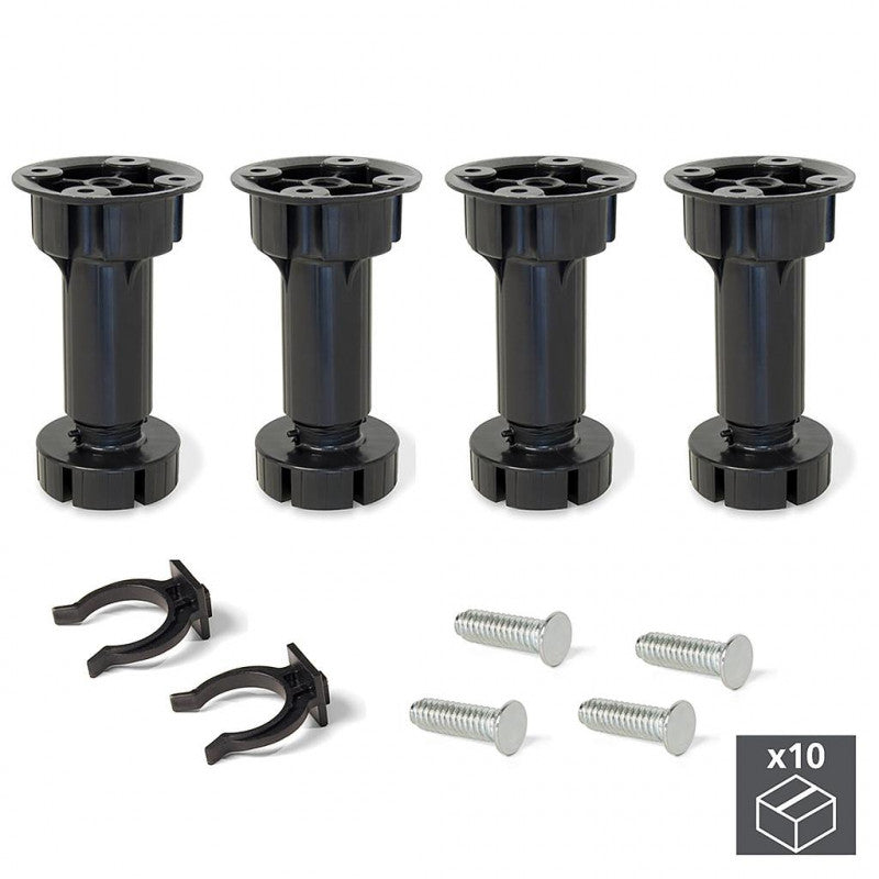  40 Pieds Réglable Base Pré-assemblée Meuble Réglable 118 135mm Plastiq