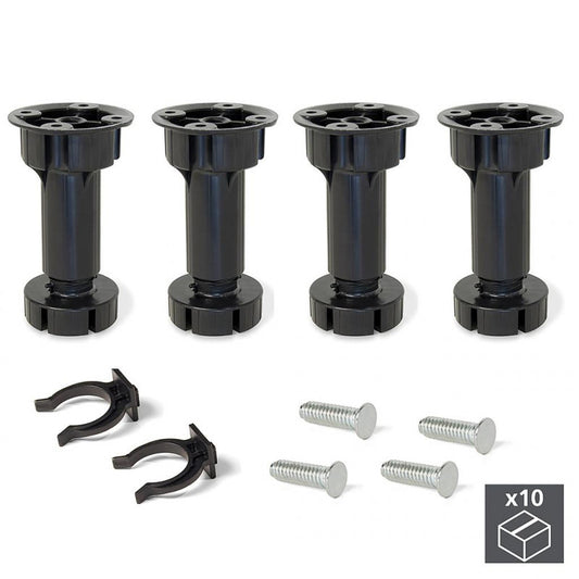  40 Pieds Réglable Base Pré-assemblée Meuble Réglable 118 135mm Plastiq