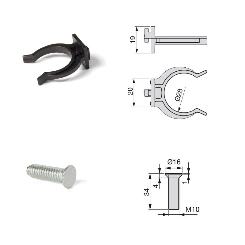  40 Pieds Réglable Base Pré-assemblée Meuble Réglable 98 115mm Plastiqu