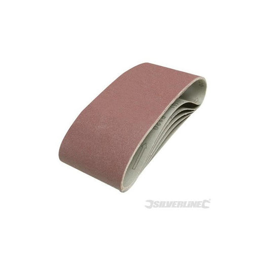 Silverline 5 Bandes Abrasives 100 X 610 Mm Grain 120