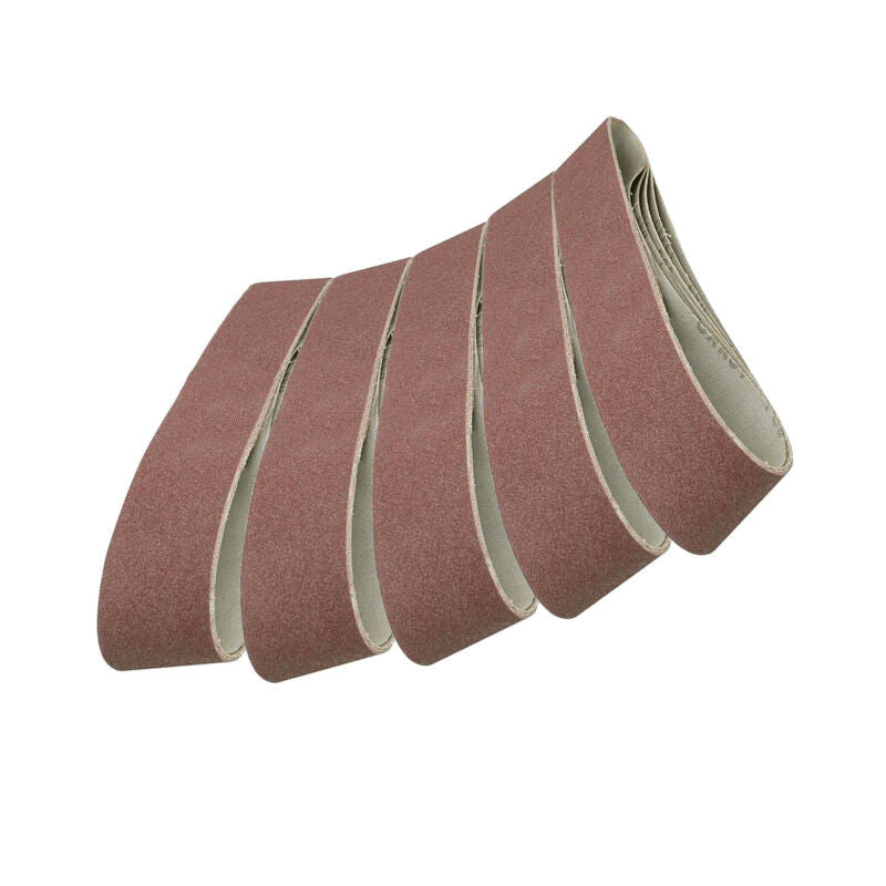 Silverline 5 Bandes Abrasives 100 X 915 Mm Grain 80