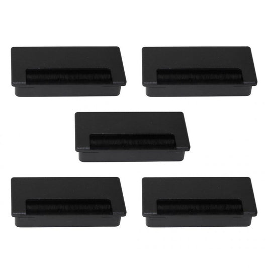  Emuca - 5 Passe-câbles Pour Table Plasquare 2 95x45mm En Plastique Noir - 3920117