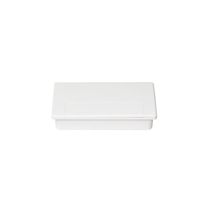  Emuca - Lot De 5 Passe-câbles Pour Table Plasquare 1 Plastique Blanc - 3920015