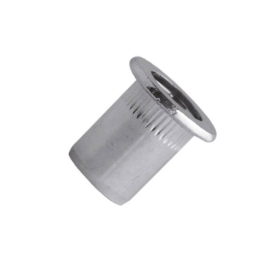  500 Écrous à Sertir TCD0440 Tête Plate M4x12,5mm Acier Zingué Scell-It
