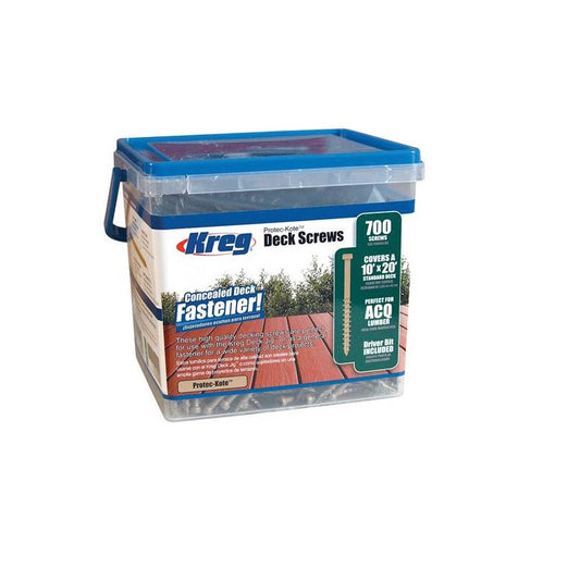  700 Vis De Terrasse SDK-C2W-700 Protec-Kote 51mm Tête Plate Kreg