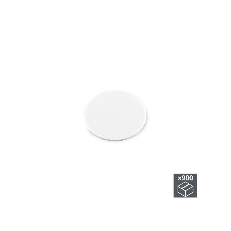  900 Pastilles Cache-vis, Adhésive, D. 20 Mm, Blanc