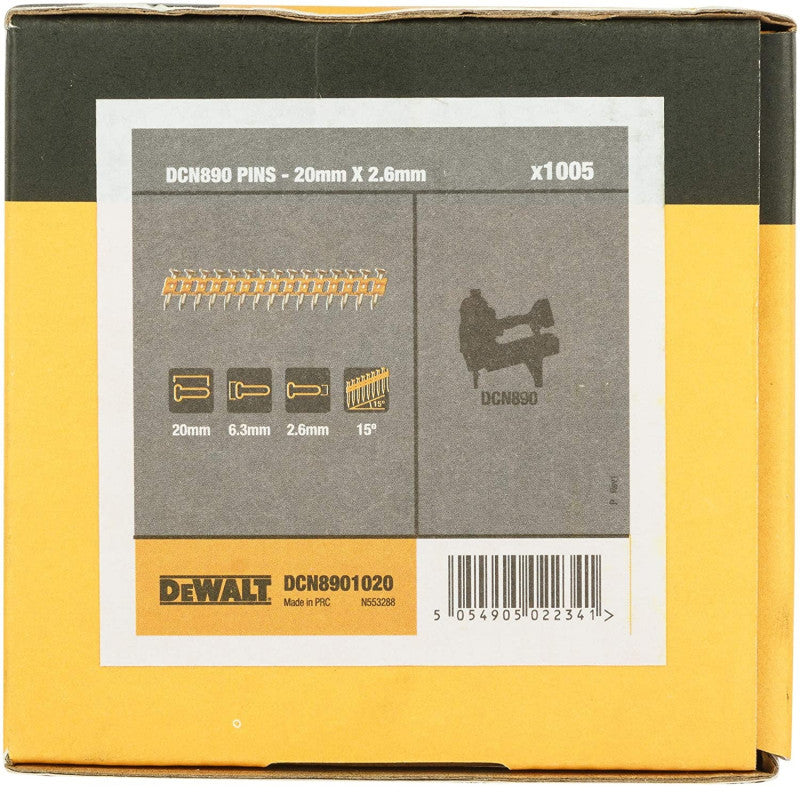 DeWALT Boîte De 1005 Pointes Béton Standard Pour Cloueur DCN890 26x20mm DCN89