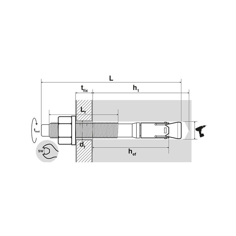  Boîte De 50 Goujons D'ancrage Scell-it A4-BZ2-10X100 Inox A4 M10x100mm