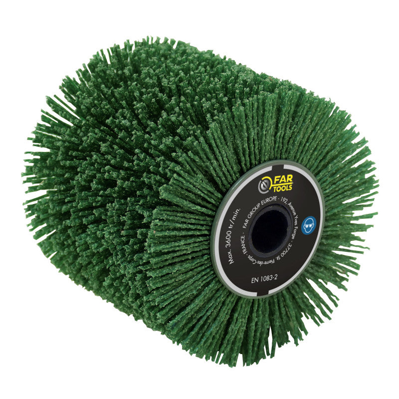  Brosse Nylon Fartools A36 D120mm Gr 36 Vert Pour Nettoyer Et Décrasser