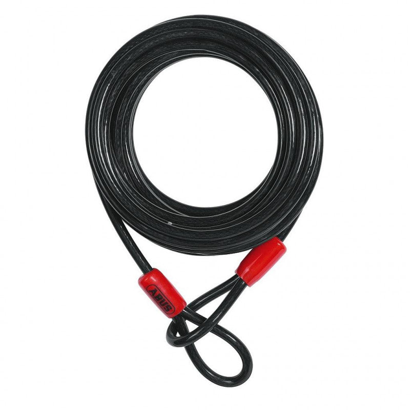 Abus Câble En Acier à 2 Boucles 10mm X 10m Noir Cobra