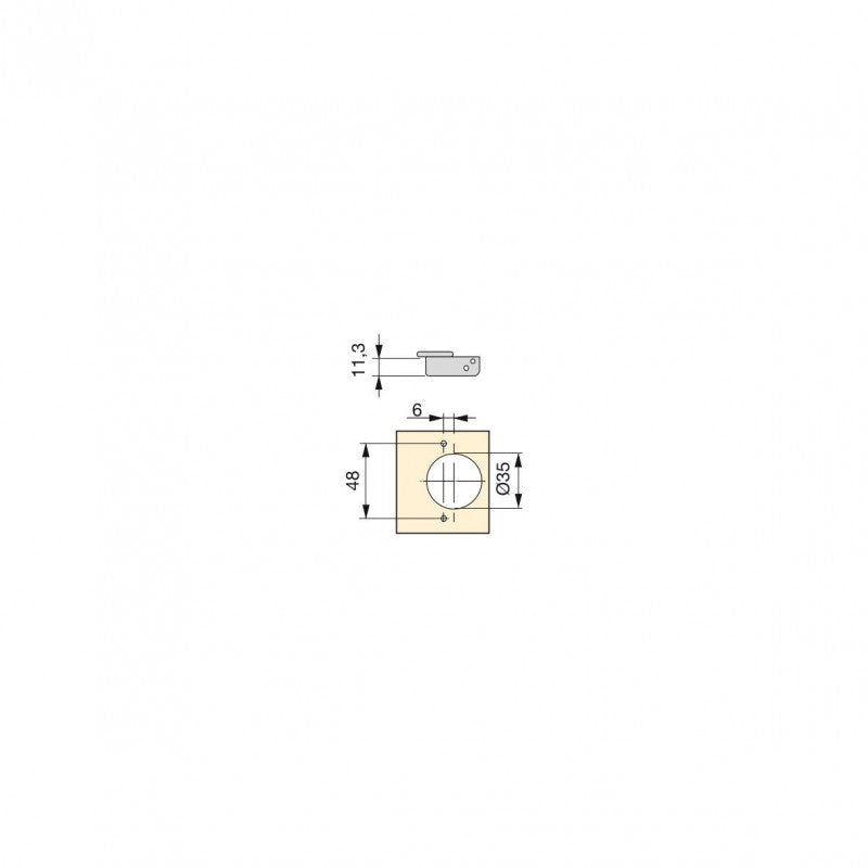  Emuca -Kit Charnière Coudée Pour Montage En Applique Sur Panneau Mitoyen X91N Et Embase Finition Acier Nickelé - 1011107