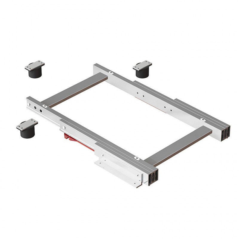  Coulisses Pour Table Coulissante Emuca Corner Inox Brossé Alu