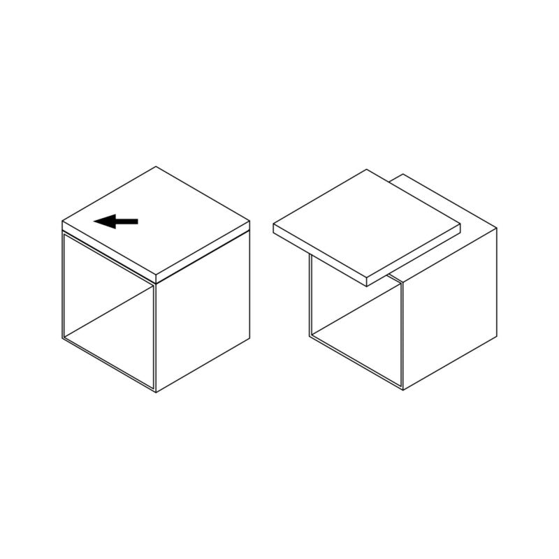  Coulisses Pour Table Coulissante Emuca Corner Inox Brossé Alu