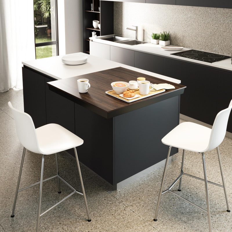  Coulisses Pour Table Coulissante Emuca Corner Inox Brossé Alu