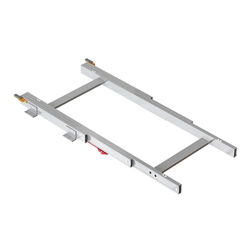  Coulisses Pour Table Coulissante Emuca Twice Top Anodisé Mat Alu