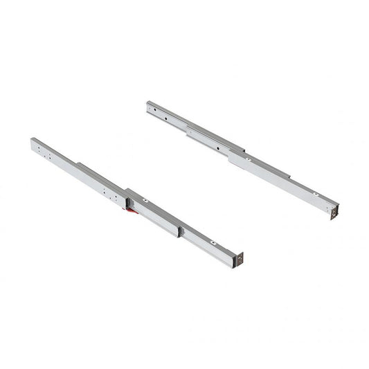  Emuca - Coulisses Pour Table à Rallonge Shot 450-1200mm Charge 80kg En Inox Brossé - 2045069