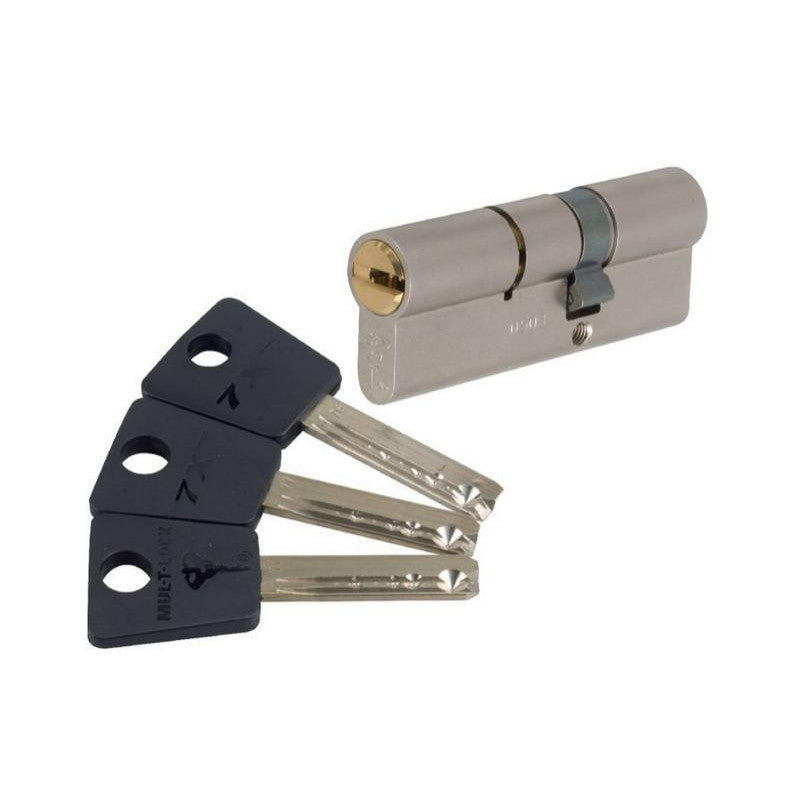  Cylindre 2 Entrées 7 X 7 Varié Nickelé 55x31 Mm