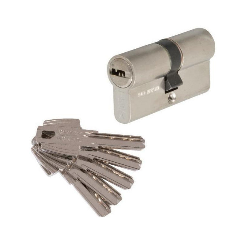 Tesa Cylindre 2 Entrées T60 Nickelé S'entrouvrant 40x40 Mm