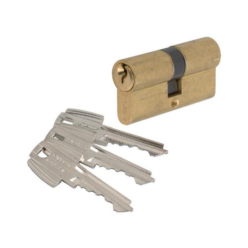 Tesa Cylindre 2 Entrées TE5 Laiton 48563B 60x30 Mm