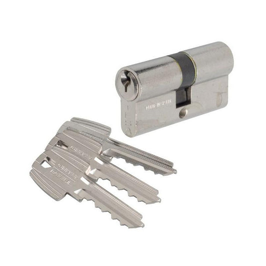 Tesa Cylindre 2 Entrées TE5 Nickelé Varié 50x40 Mm