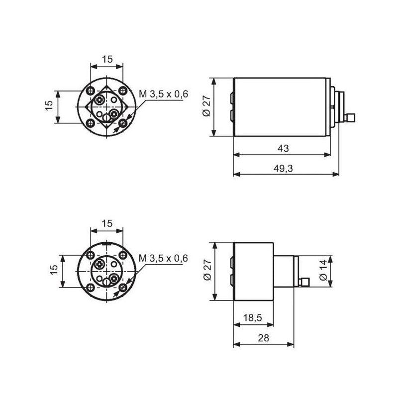  Cylindre 262S+ Rond KRENO Varié Diam 26 Mm 30 Et 45 Mm