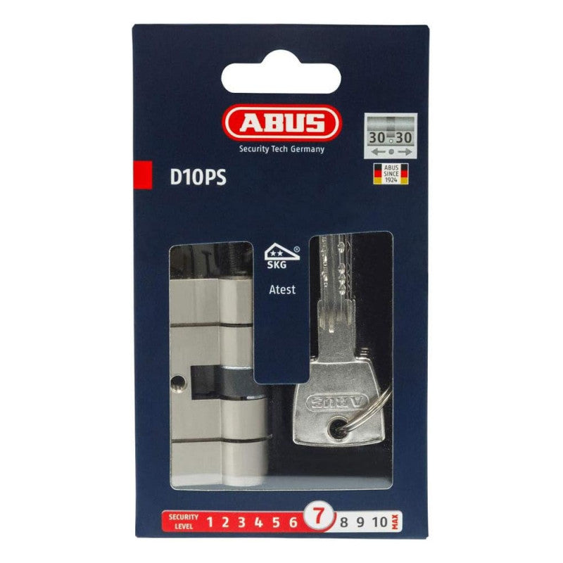  Cylindre Abus D10PSNP Double Entrée 35x60mm 5 Clés Débrayable Varié