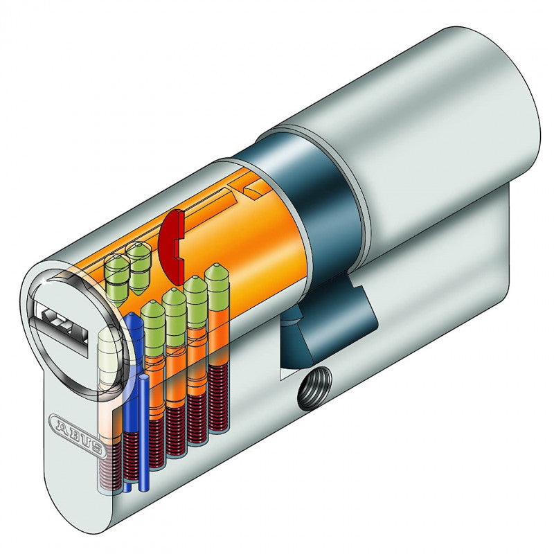  Cylindre EC-S 30x40mm Nickelé Mat Varie Abus