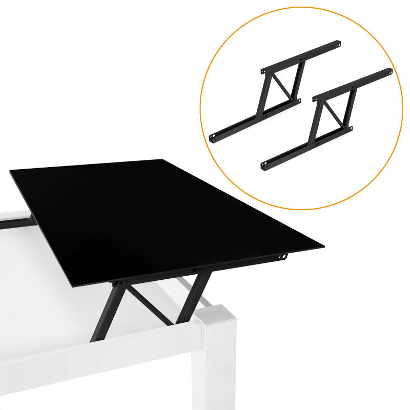  Ensemble De 2 Mécanismes De Levage 4014414 En Acier Noir