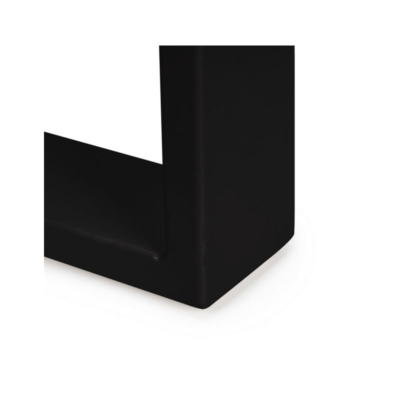  Jeu De 2 Pieds Rectangulaires Emuca Square Pour Table 60cm Acier Noir