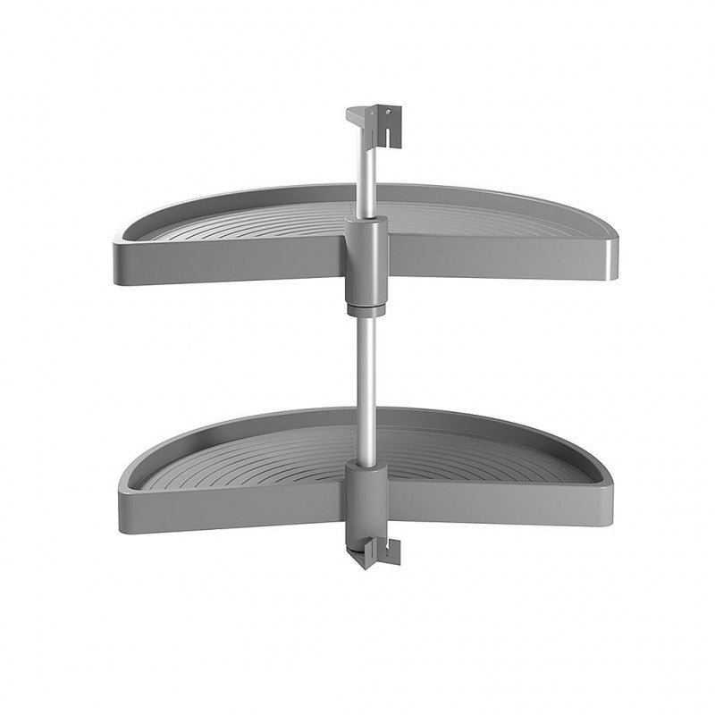  Jeu De 2 Plateaux Tournants Module De Cuisine En Plastique Gris Emuca